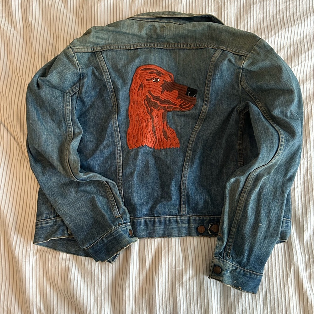 RARE VINTAGE WRANGLER embroidered denim jacket